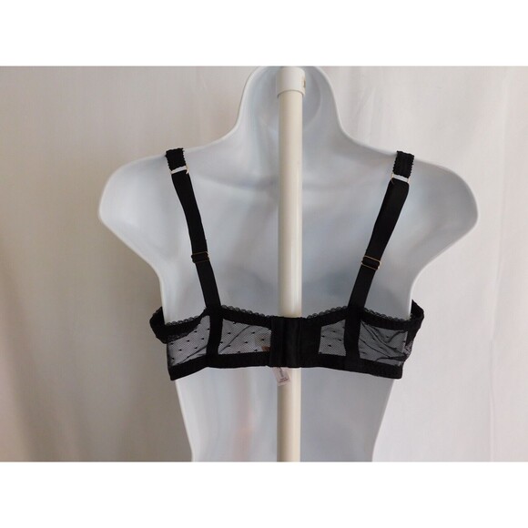 Auden Bra Womens Black Balconette Underwire Unpadded Size 36DD - Picture 3 of 10